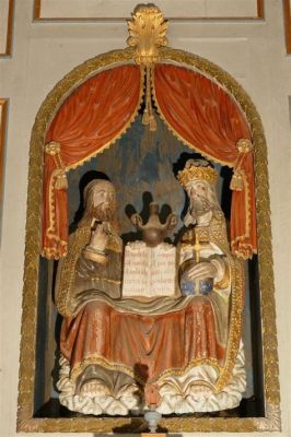 Le Retable de la Sainte Trinité! Découverte d'une Harmonie Céleste à Travers des Couleurs Divines et un Jeu Magistral de Lumière